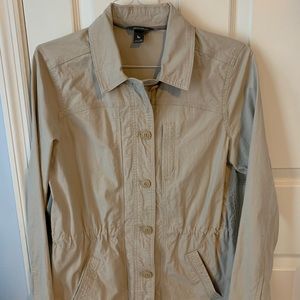 Eddie Bauer khaki safari style cotton jacket